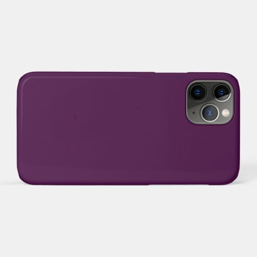 Aubergine Paarse Classic Solid Plain Case-Mate iPhone Case (Achterkant (horizontaal))