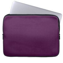 Aubergine Paarse Classic Solid Plain Laptop Sleeve