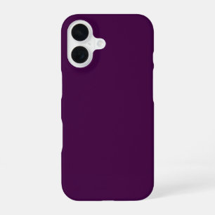 Aubergine Paarse Effen Kleur iPhone 16 Hoesje