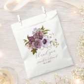 Aubergine Paarse pruimenbloem Bedankzakje (Geknipt)