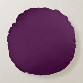 Aubergine Paarse Solid Plain Sierkussen Rond Kussen