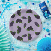 Aubergine Papieren Bordje (Feest)