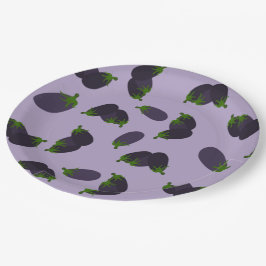 Aubergine Papieren Bordje