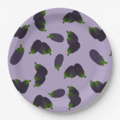 Aubergine Papieren Bordje (Voorkant)