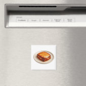 Aubergine Parmigiana Sticker Magneet (Insitu (Vaatwasser))