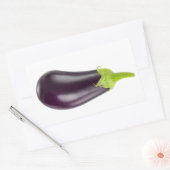 Aubergine Rechthoekige Sticker (Envelop)
