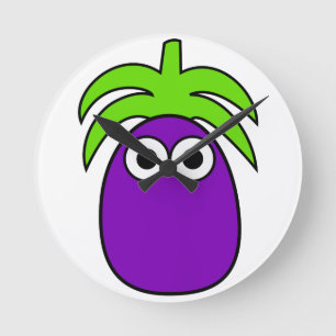 Aubergine Ronde Klok