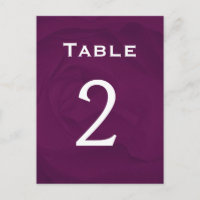 Aubergine Roos Tabel Nummer Deel van Set van 12