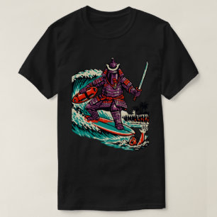 Aubergine Samurai Surf Reddingingsactie — Vintage T-shirt