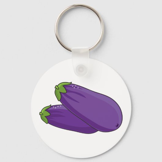 Aubergine Sleutelhanger (Voorkant)