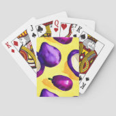Aubergine - speelkaarten (Achterkant)
