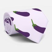 Aubergine Stropdas (Opgerold)