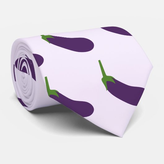 Aubergine Stropdas (Opgerold)