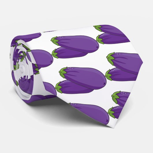 Aubergine Stropdas (Opgerold)