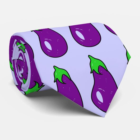 aubergine stropdas (Opgerold)