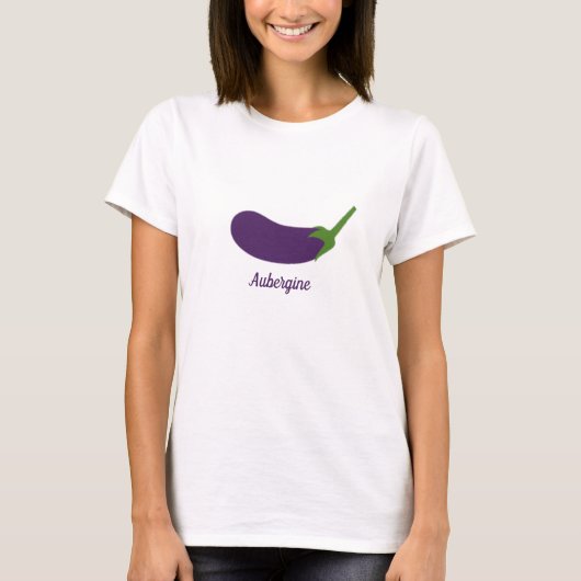 Aubergine T-shirt (Voorkant)