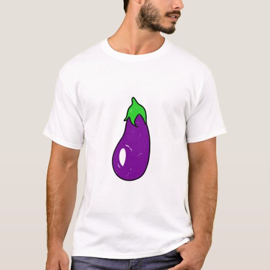 aubergine t-shirt (Voorkant)