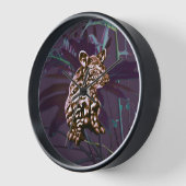 Aubergine tapir floral (Hoek)