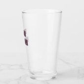 Aubergine Team Bruidegom Afscheid Als Man Glas (Links)