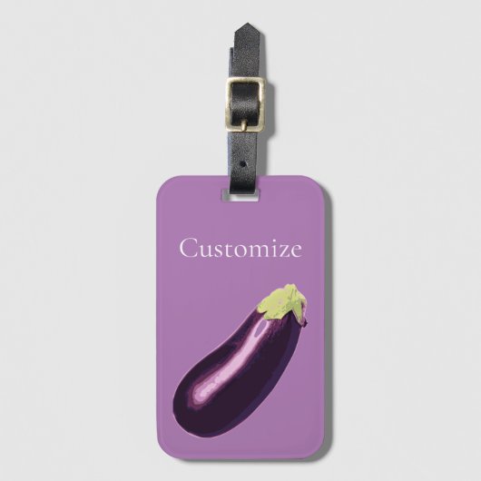 Aubergine Thunder_Cove Bagagelabel (Voorkant (verticaal))