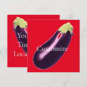 Aubergine Thunder_Cove Kaart (Voorkant / Achterkant)