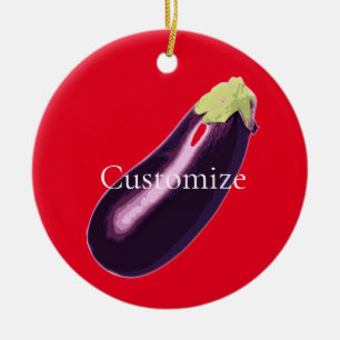 Aubergine Thunder_Cove Keramisch Ornament