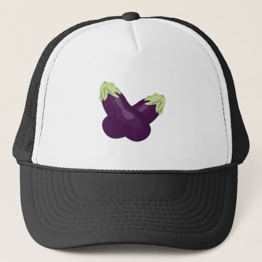 Aubergine Trucker Pet (Voorkant)