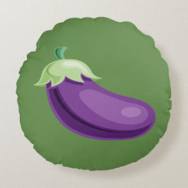 auberginekussen rond kussen