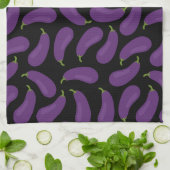 Auberginepatroon theedoek (Gevouwen)