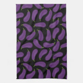Auberginepatroon theedoek (Verticaal)