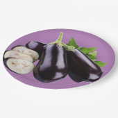 aubergines papieren bordje (Gekanteld)