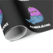 Auberjeans Funny Eggplant Pun Dark BG Cadeaupapier (Rol Hoek)