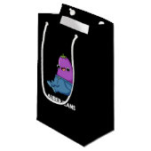 Auberjeans Funny Eggplant Pun Dark BG Klein Cadeauzakje (Voorkant Gekanteld)