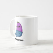 Auberjeans Grappige aubergine Pun Koffiemok (Voorkant links)