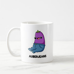 Auberjeans Grappige aubergine Pun Koffiemok