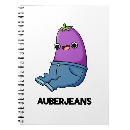 Auberjeans Grappige aubergine Pun Notitieboek (Voorkant)