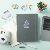 Auberjeans Grappige aubergine Pun Sticker (iPad Cover)