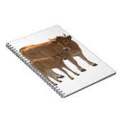 Aubrac of Jersey Brown Koe & Cute Calf Cattle Ranc Notitieboek (Rechterzijde)