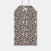 Aubree - Aardse Luipaardprint Favor Tag Cadeaulabel (Achterkant)