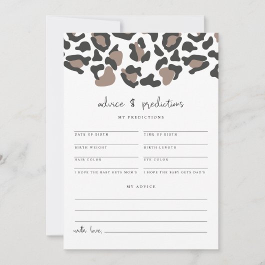 AUBREE Baby Advies en voorspellingen Kaart (Voorkant)