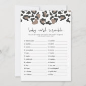 AUBREE Baby Word Scramble Game Invi Kaart (Voorkant)