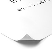 AUBREE Boho Luipaardprint Bruiloft Feest Welkom Poster (Hoek)