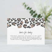 Aubree - Leopard Print Baby Boeken voor Baby Invoe Kaart (Staand voorkant)