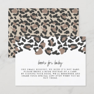 Aubree - Lopard Print Baby Boeken voor Baby Insert Kaart