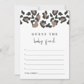 AUBREE-luipaard afdrukken Raad voor Baby-voedselsp Kaart (Voorkant)