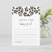 AUBREE-luipaard afdrukken Raad voor Baby-voedselsp Kaart (Staand voorkant)