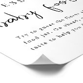 AUBREE-luipaard afdrukken Raad voor Baby-voedselsp Poster (Hoek)