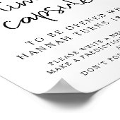 AUBREE-luipaard Afdruktijd Baby shower Capsule Sig Poster (Hoek)