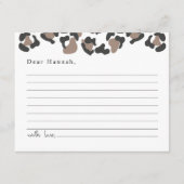 AUBREE luipaard Druk Safari Time Capsule Informatiekaartje (Voorkant)