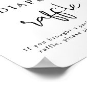 AUBREE-luipaard Safari Diaper Raffle Game Poster (Hoek)